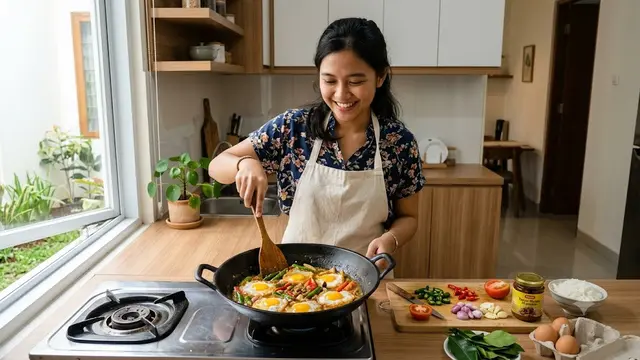 Resep Telur Ceplok Masak Tauco