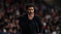 Pelatih Atletico Madrid, Diego Simeone. (AFP/Pierre-Philippe Marcou)