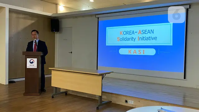 Pemerintah Korea Selatan mendukung keketuaan Indonesia sebagai ketua ASEAN tahun 2023, termasuk sepenuhnya mendukung 5 Point Consensus dalam upaya penyelesaian situasi politik di Myanmar (Liputan6.com/Teddy Tri Setio Berty).