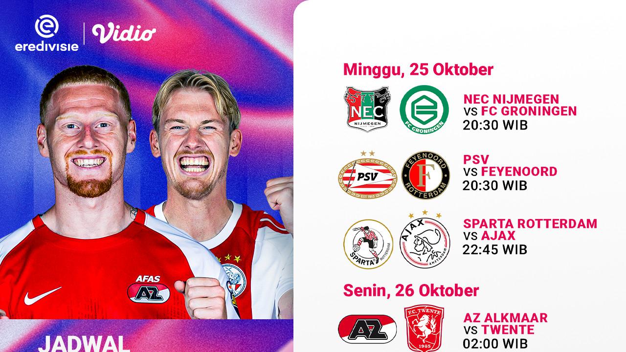Eredivisie 2026/27: Tiga Laga di Matchweek 10 Bisa Mengubah Peta Papan Atas Saksikan di Vidio