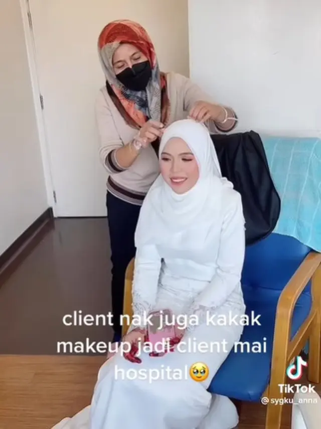 Viral Kisah MUA Tetap Rias Pengantin Meski Diinfus di Rumah Sakit