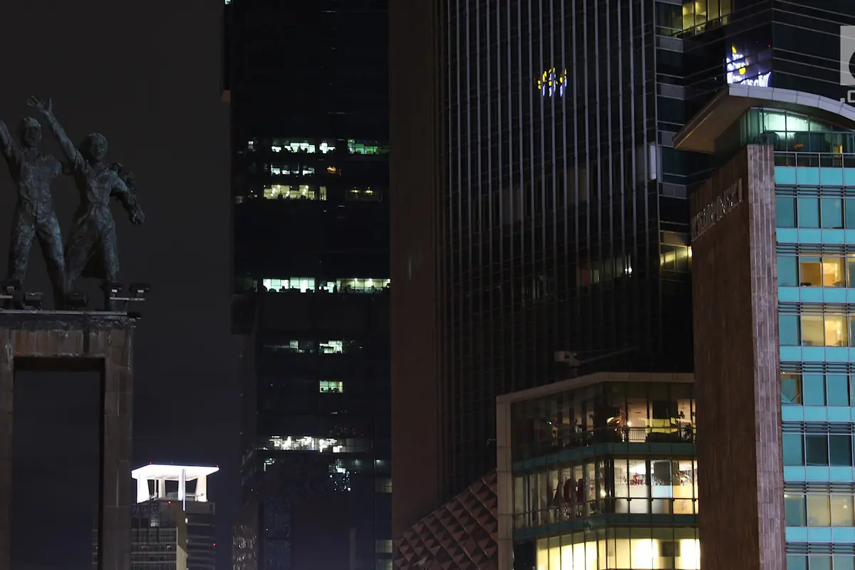 Earth Hour di Bundaran HI