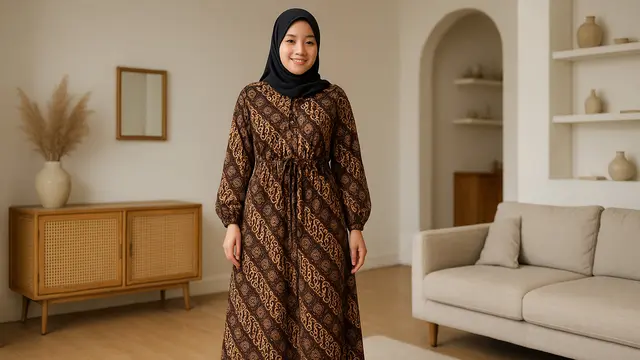 7 Model Gamis Batik Jumbo Terbaru, Nyaman dan Elegan untuk Tampil Pede di Segala Acara