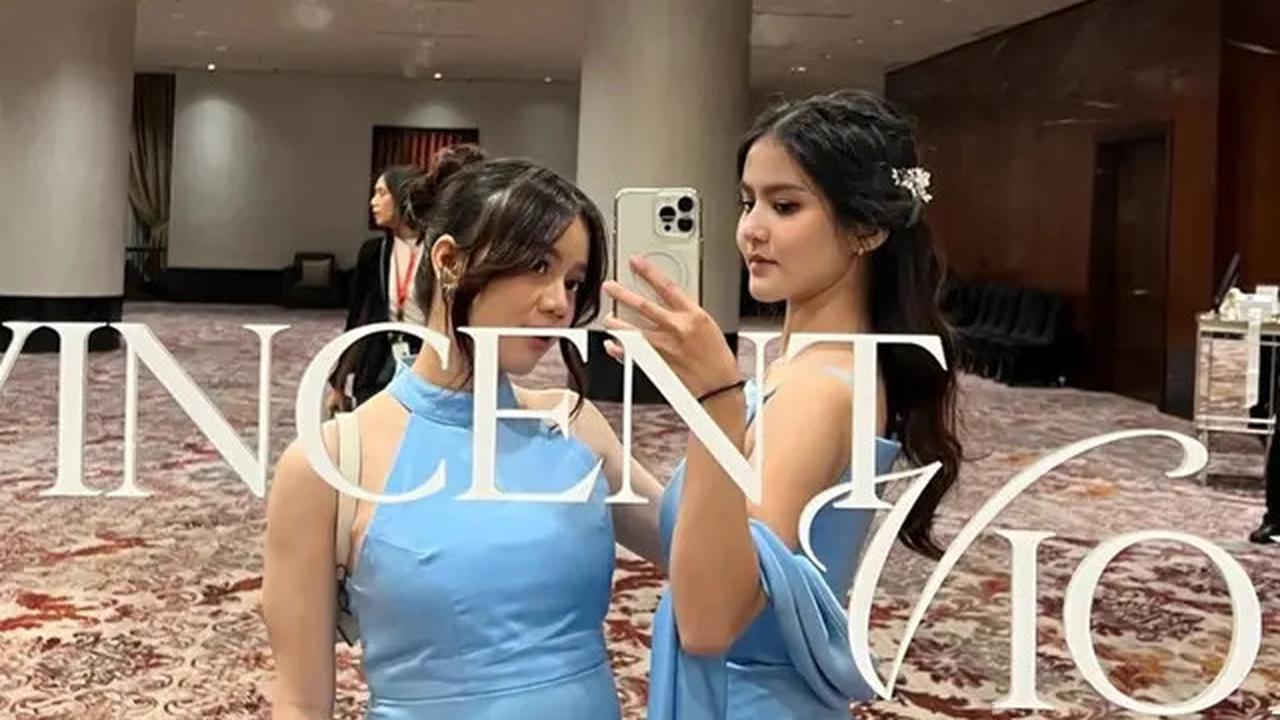 8 Potret Ewkharis Hamil Jadi Bridesmaid Pernikahan Nita Vior, Pamer Baby Bump