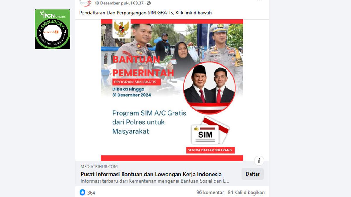 Cek Fakta: Link Pendaftaran Bantuan Pemerintah Program Pembuatan dan ...