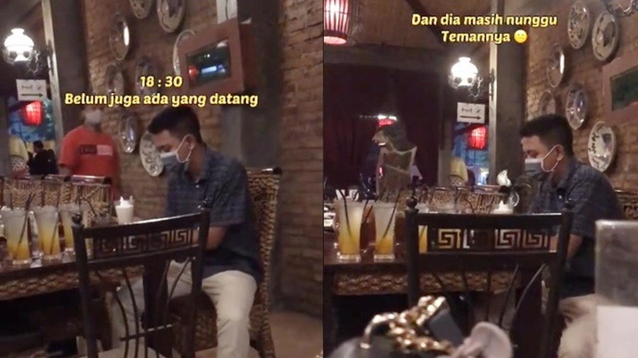 Viral Janjian Buka Bersama, Pria Ini Hanya Sendiri Tanpa Adanya Teman yang Datang