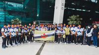 Skuad Timnas Brunei Darussalam U-19 menjadi yang pertama datang ke Indonesia untuk Piala AFF U-19 2022 setelah tiba di Bandara Soekarno Hatta, Tangerang, Banten, pada Jumat (24/6/2022).