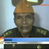 Kisah sedih Rohadi, veteran yang kini menarik becak untuk menyambung hidup. | Sumber Foto: Liputan6 Siang/SCTV