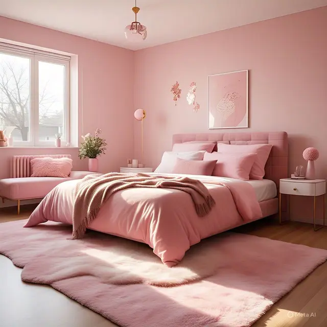 Millennial Pink Bedroom