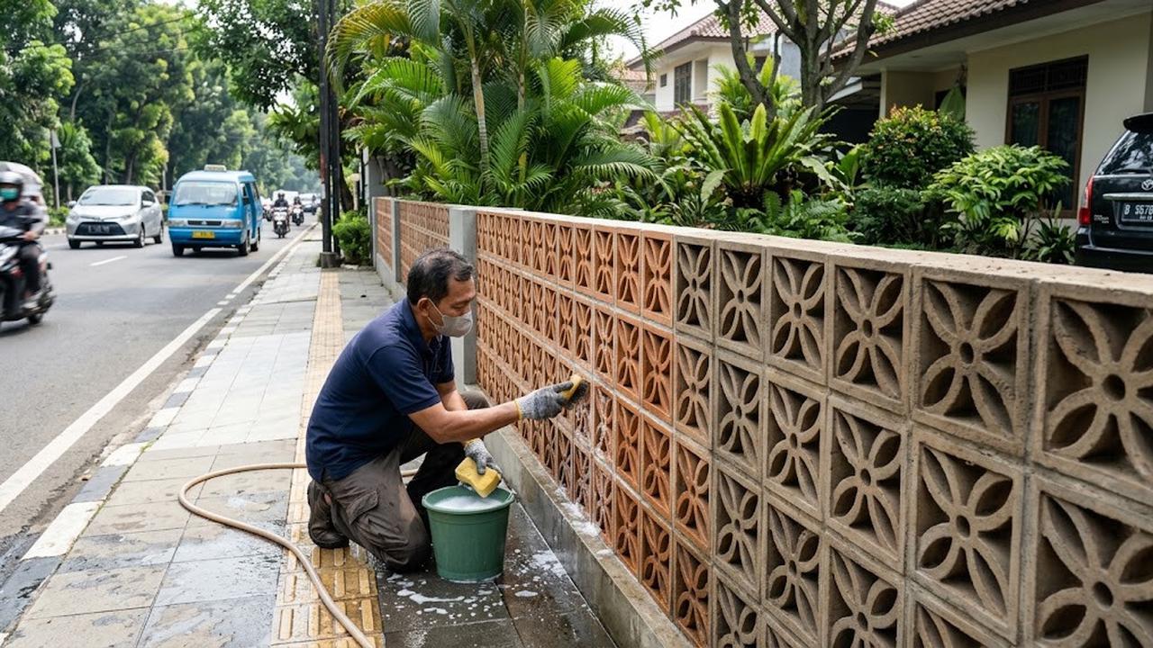 10 Cara Merawat Pagar Roster di Pinggir Jalan agar Tidak Mudah Berdebu dan Tetap Bersih