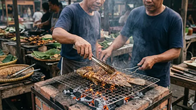 Cara Membuat Bumbu Ikan Bakar Cepat Meresap (Foto: Gemini AI)