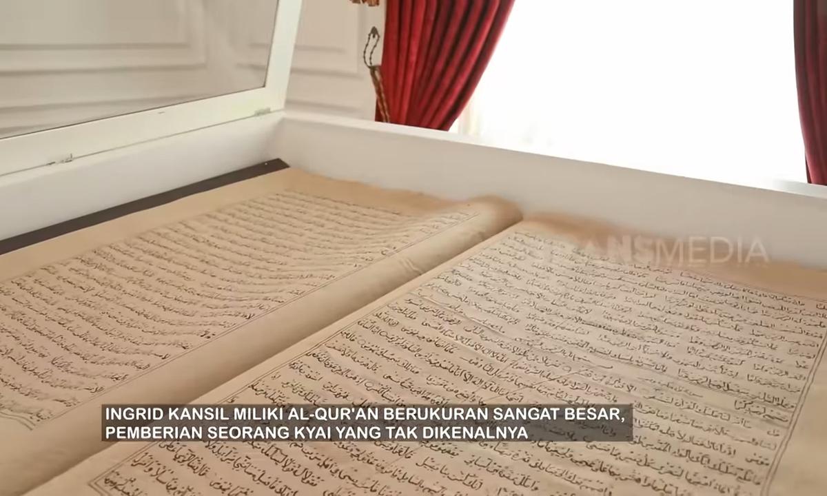 Seluas 4.000 Meter, Potret Ruang Penyimpanan Al Quran Super Besar di Rumah Inggrid Kansil - Pemberian Kyai Tak Dikenal