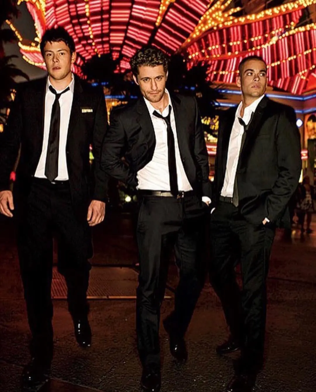 Matthew Morrison bersama Mark Salling dan Cory Monteith