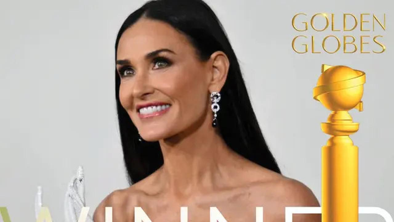 Demi Moore Syok Menang Golden Globe Awards via The Substance, 30 Tahun Lalu Dicap Artis Popcorn