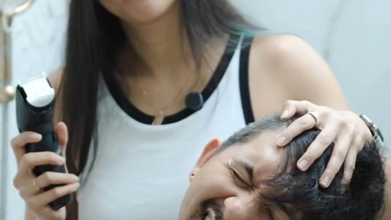 Momen Lucu Sharena Potong Rambut Ryan Delon, Netizen Heboh: 'Memang Barber BARBAR!'