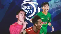Liga 1 - Riki Dwi Saputro, M. Rahmat, Samsul Arif (Bola.com/Adreanus Titus)