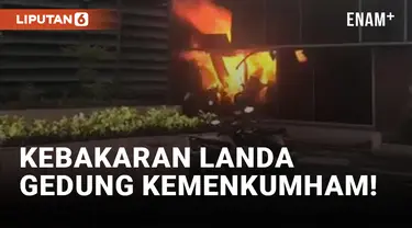 Waduh! Gedung Kemenkumham Kebakaran