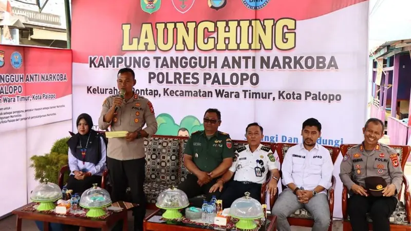 Launching Kampung Tanggung Anti Narkoba Polres Palopo.