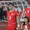 Pemain Timnas Indonesia, Ramadhan Sananta memasuki lapangan dalam laga final FIFA Series 2026 melawan Bulgaria di Stadion Utama Gelora Bung Karno (SUGK), Senayan, Jakarta, Senin (30/03/2026). (Bola.com/M Iqbal Ichsan)