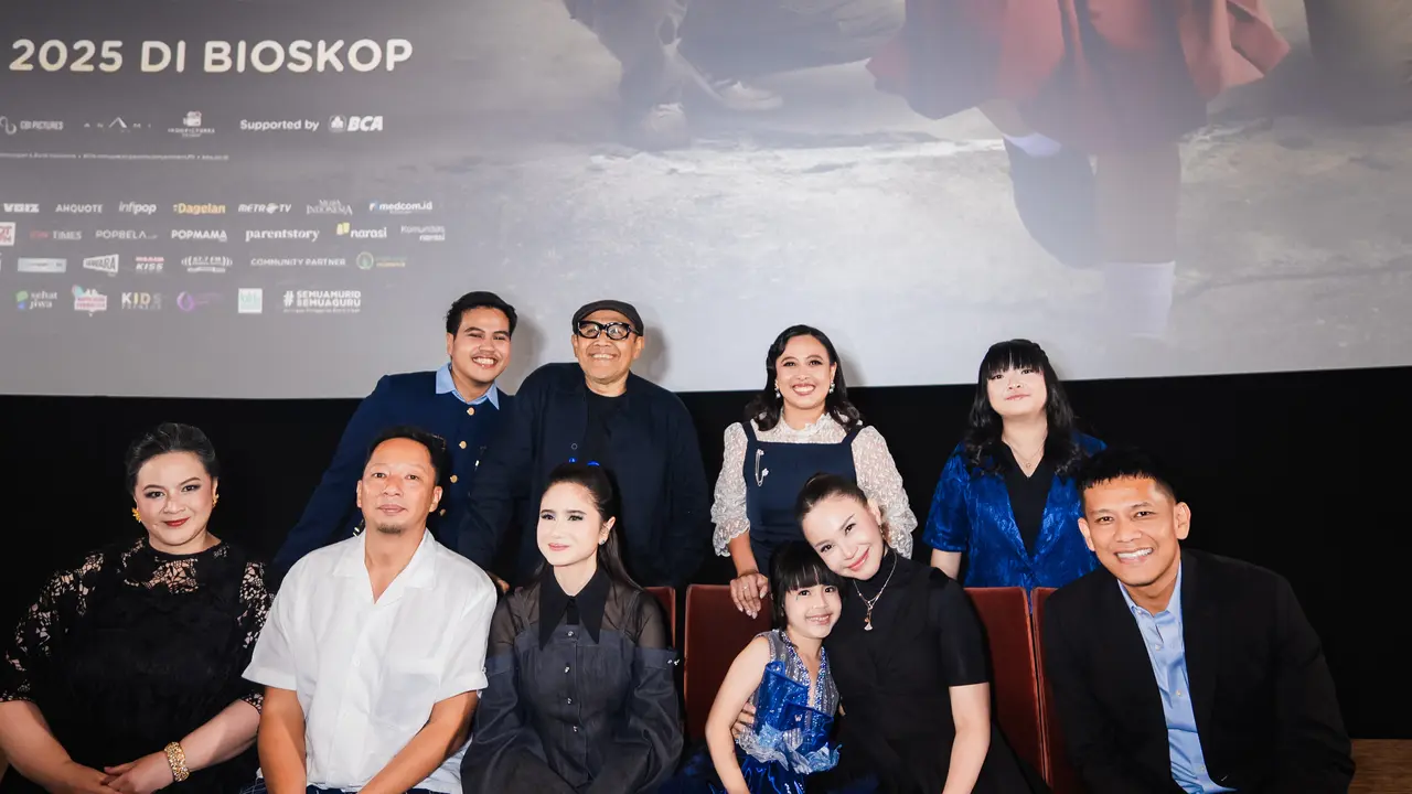 Para Cast Film Panggil Aku Ayah di Gala Premiere, di Jakarta pada Rabu (30/7/2025).