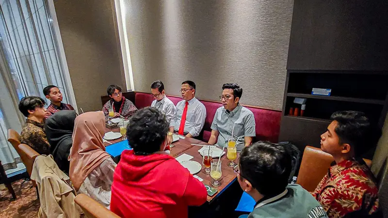 Utusan Khusus Presiden (UKP) Republik Indonesia Bidang Kerja Sama Pengentasan Kemiskinan dan Ketahanan Pangan, Muhamad Mardiono, bertemu dengan Persatuan Pelajar Indonesia (PPI), di Tokyo, Jepang (Istimewa)