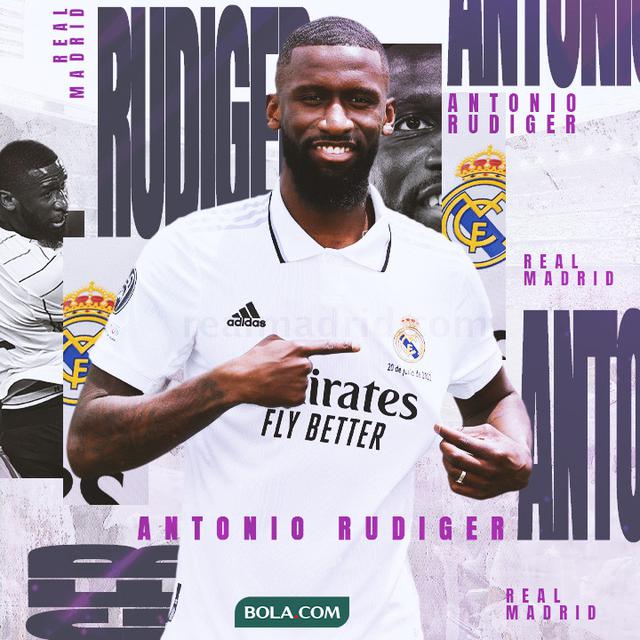 Real Madrid - Ilustrasi Antonio Rudiger