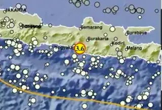 Gempa bumi bermagnitudo (M) 3,6 mengguncang wilayah Kabupaten Bantul, Daerah Istimewa Yogyakarta (DIY), Kamis (20/8/2026) sore