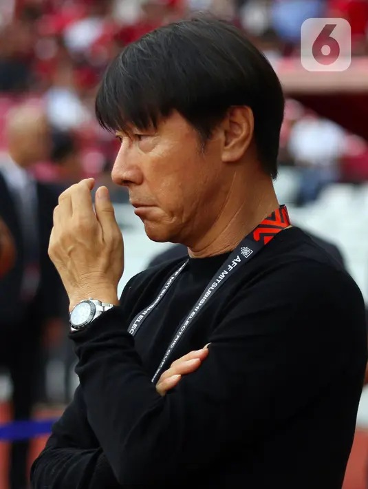 Dan yang terbaru, Shin Tae-yong berhasil membawa timnas Indonesia mencapai ronde ketiga kualifikasi Piala Dunia 2026 zona Asia. (Liputan6.com/Helmi Fithriansyah)