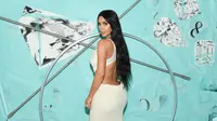 Kim Kardashian merindukan ayah serta kakek dan neneknya di hari ulang tahun. (Dimitrios Kambouris / AFP)