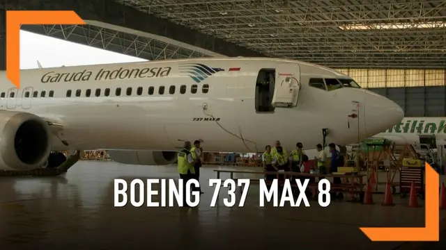 Garuda Indonesia melarang pesawat Boeing 737 Max 8 untuk melakukan penerbangan. Kini pesawat tersebut sedang menjalani ram check di Bandara.