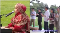 Kolase Putri Ariani di Istana Merdeka 17 Agustus 2023 dan Jokowi bersama host LIDA pada 2019 (Foto: Youtube Liputan6/Indosiar)