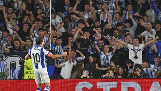 Foto: Hand Ball Bruno Batalkan Kemenangan MU atas Real Sociedad di Liga Champions