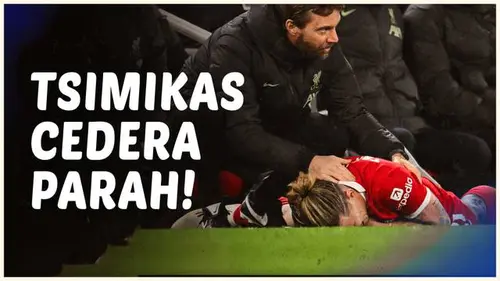VIDEO: Kostas Tsimikas Alami Cedera Parah saat Liverpool Bermain Imbang Kontra Arsenal