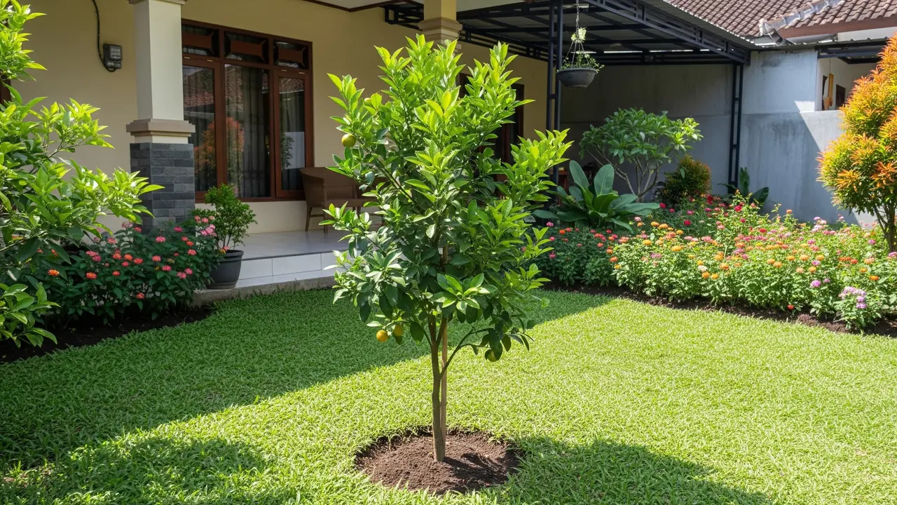 Pohon Buah Mini yang Tidak Merusak Pondasi Rumah