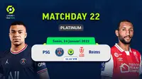 Link Live Streaming Liga Prancis 2021/2022 Matchday 22 di Vidio, PSG Vs Reims. (Sumber : dok. vidio.com)