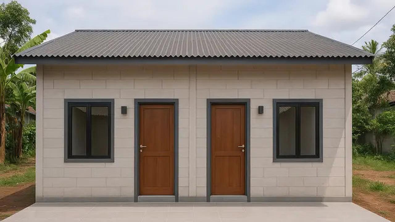 8 Model Rumah Kontrakan Sederhana 2 Pintu Minimalis, Cocok untuk Investasi Properti
