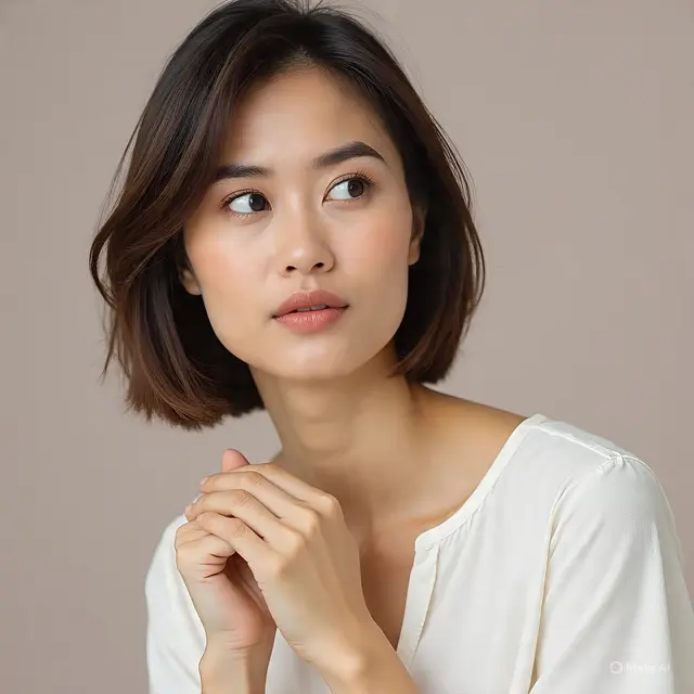 Model Potongan Rambut untuk Wajah Kecil Mungil (Foto: Meta AI)