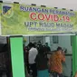 Seremoni pemulangan pasien covid-19 di RS Madani Palu yang sembuh pada 29 Mei, 2020. (Foto: Heri Susanto/ Liputan6.com).