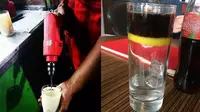 Potret nyeleneh cara orang bikin minuman (sumber: 1cak.com)