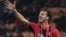 Zlatan Ibrahimovic. Di periode keduanya bersama AC Milan, striker Swedia ini datang pada Januari 2020 dari LA Galaxy. Tampil 18 laga di Liga Italia hingga akhir musim, ia mencetak 10 gol dan 6 assist. Musim 2021/2022 ini ia telah tampil 11 kali, mencetak 7 gol dan 2 assist. (AFP/Marco Bertorello)