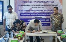 Pemprov Sulsel Teken Kontrak Rp1 Triliun untuk Preservasi Jalan, Targetkan 500 KM Lebih Mulus