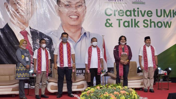 Bahlil Lahadalia, saat menghadiri UMKM Expo yang diselenggarakan di Tanah Bumbu, Kalimantan Selatan, Rabu (2/12/2020). (Ist)