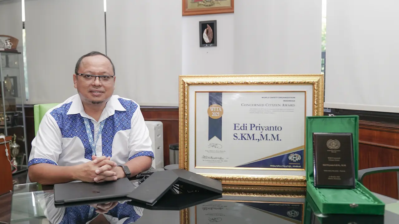Edi Priyanto Terima Penghargaan WSO Concerned Citizen Award