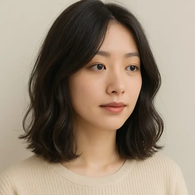 Model Rambut Tipis dengan Soft Waves Ala Korea