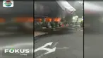 Api diduga berasal dari hubungan pendek arus listrik. Kemudian enam ruangan yang berada dilantai dasar, termasuk berkas penghargaan kepolisian yang tersimpan ludes terbakar.