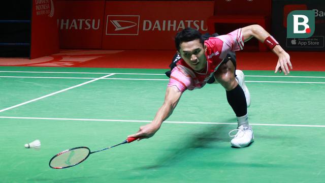 Foto: Senangnya Jonatan Christie Melangkah ke Final Daihatsu Indonesia Masters 2023