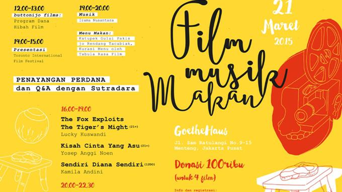 Akhir Pekan, Nongkrong Yuk di Festival Film Musik Makan 