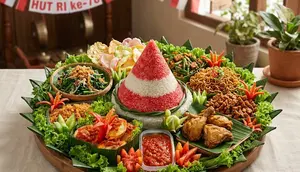 Resep Nasi Tumpeng Merah Putih Gurih, Simbol Kemerdekaan yang Lezat dan Meriah
