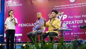 Badan Pembinaan Ideologi Pancasila (BPIP) kembali menyelenggarakan Workshop For Your Pancasila (FYP) untuk Content Creator wilayah Jawa Timur, di Universitas Muhammadiyah Malang (UMM), Selasa 7 Mei 2024. (Foto: Tim Humas BPIP).