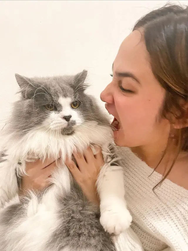 Syifa Hadju dan Kucing